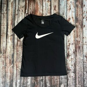 Nike Black Dri-Fit Logo Tee